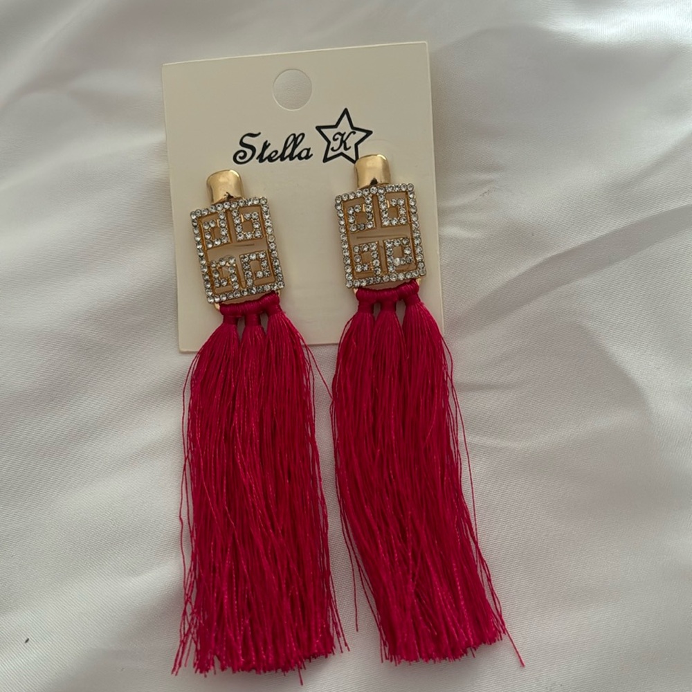 Rhinestone Accent Earrings for Pierced Ears